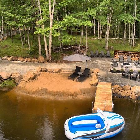 Kallm-Mont-Tremblant Chalet With Hot Tub, Pond & Beach On Private 7Acre Estate Lac-Superieur Esterno foto